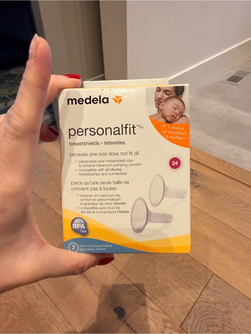 NWT Medela PersonalFit 24mm Breastshields - White